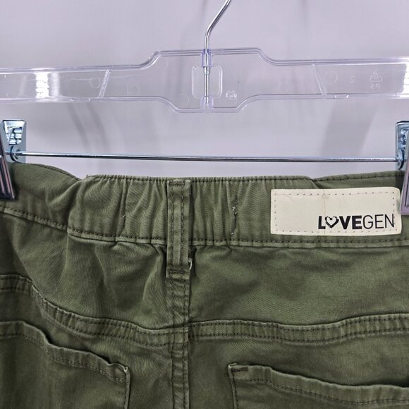 Lovegen Green Cargo Ulility Military Style Pants Size 3/27 Juniors - Picture 14 of 15
